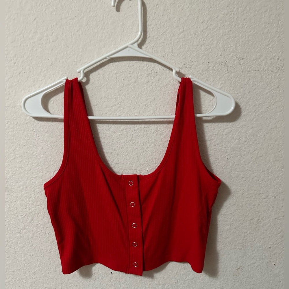 Pacsun Me to We- Snap Front Seamless Tank Top